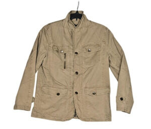 Jeep Rich Jacket Mens XL Utility Lined Button Front Multi Pocket Outdoor Utility